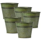 luxuskollektion Blumentöpfe 5er Set 5 x 5 x 5 cm Grün