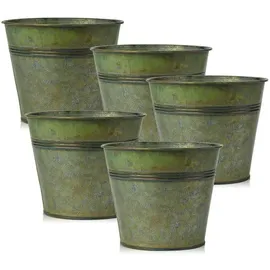 luxuskollektion Blumentöpfe 5er Set 5 x 5 x 5 cm Grün