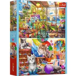 Trefl: Die Kunst der Malerei - Puzzle 2 x 500 Teile
