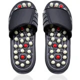 ACWOO Fußmassage Schuhe Hausschuhe Fußmassagegerät, Fußmassage -Sandalen, Fersensporn Massagegerät für Verbesserung der Durchblutung, Linderung von Plantarfasziitis, für Männer Frauen( Größe 38-39)