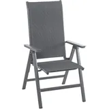 Dehner Klappsessel Cleveland 66,5 x 60 x 109 cm dunkelgrau