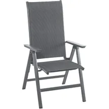 Dehner Klappsessel Cleveland 66,5 x 60 x 109 cm dunkelgrau