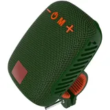 PUSOKEI Lenker Bluetooth Lautsprecher, Kabelloser Fahrradlautsprecher, Wasserdichter Outdoor Lautsprecher, Unterstützt FM Radio, Kopplung, Karteneinlegen, Zum Reiten, Wandern (dunkelgrün)