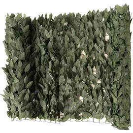 MCW Windschutz 100 x 300 cm Grün Kunststoff