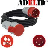 50m CEE Starkstromkabel 16A 5x2,5mm2 Verlängerungskabel Gummikabel H07RN-F IP44