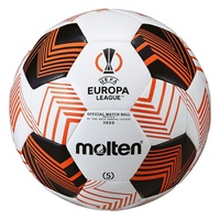 Molten UEFA Europa League 2023/24 Fußball weiß/orange, 5