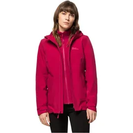 Jack Wolfskin Moonrise 3in1 Jacket Damen cranberry S