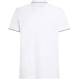 Tommy Hilfiger Poloshirt "PERFORMANCE JERSEY REG POLO", Herren, Gr. 3XL, weiß, Jersey, Obermaterial: 45% Baumwolle, 26% Polyamid, 20% Lyocell, 9% Elasthan, regular fit, Bündchen, Shirts