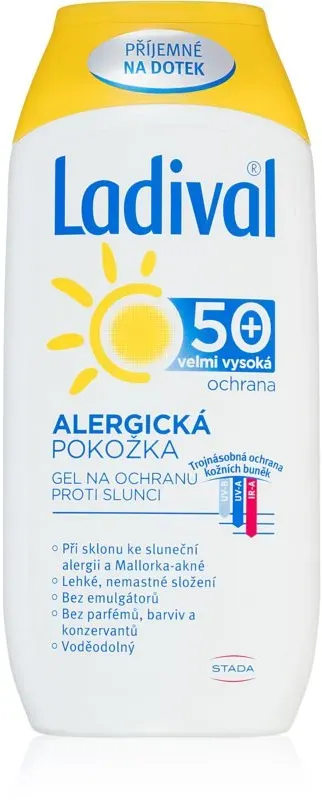 Ladival Allergic schützende Gel-Creme zum Bräunen gegen Sonnenallergie SPF 50+ 200 ml