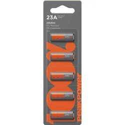 23A 12V Batterien - MN21 - 5er-Pack, 100% PeakPower, lange Lebensdauer, Anti-Auslauf-Technologie, hohe Leistung