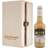 Pott Eierlikör mit Geschenk-Holzkiste