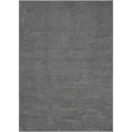 OTTO home Teppich OTTO HOME "Lisam", grau (dunkelgrau), B:200cm H:15mm L:300cm, Kunstfaser, Teppiche, Teppich, meliert, uni, weich, Wohnzimmer, Schlafzimmer