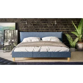 s-style möbel Polsterbett 180 x 200 cm Blau