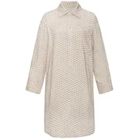 LASCANA Pyjamaoberteil Beige/Weiß 34
