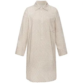 LASCANA Pyjamaoberteil Beige/Weiß 34