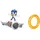 Sonic the Hedgehog Speed ​​RC-Fahrzeug, inkl. 6 Zoll/15 cm großer beweglicher Sonic-Figur, RC-Skateboard und Golden Ring-Controller zum Ausführen von Tricks und Drehungen, Räder leuchten im Turbomodus