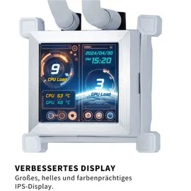 Lian Li HydroShift LCD 360S, weiß (HSLCD36SW)