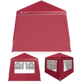 CASARIA Capri 3 x 3 m inkl. Seitenteile rot