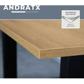 bümö Schreibtisch Andratx Eiche / Schwarz