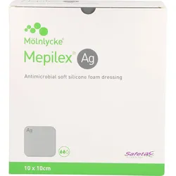 Mepilex Ag Schaumverband 10x10 cm steril 10 St