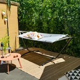 AMANKA Outdoor Hängematte mit Gestell - 310cm Hängemattengestell 190x80 Stabhängematte