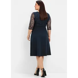 sheego Etuikleid Abendkleid Blau 56