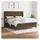vidaXL Boxspringbett mit Matratze Dunkelbraun 180x200 cm Stoff