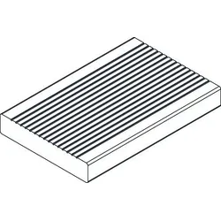 OSMO Terrasse Thermo-Fichte 32x165, 450cm PEFC Oberseite geriffelt