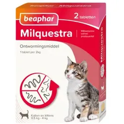 Beaphar Milquestra Entwurmungsmittel kleine Katzen und Kätzchen 6 Tabletten