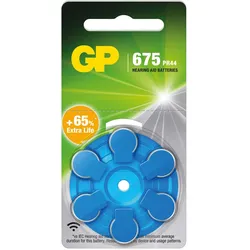 ZA675 Zink-Luft Hörgerätebatterie 1,4V, 6er Pack