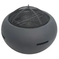 Feuertonne, Feuerschale, Grill, Feuerschale Steinoptik, Design Feuerstelle (Rund)