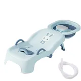 Hitburu Kinder Haarewaschen Stuhl,Klappbarer Kinder Haarwaschbad-Sitz | Baby Liegesitz Mit Kopfstütze Zu Hause Im Badezimmer Oder Salon