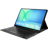 Cazy Azerty Tastatur Hülle mit magnetisch Abnehmbarer Tastatur (Samsung Galaxy Tab S10 FE+), Tablet Tastatur, Schwarz