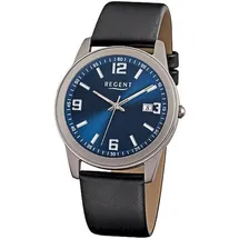 REGENT Herrenarmbanduhr Titan F-844 - Schwarz