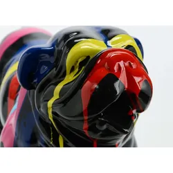 Bulldogge Usa trash 45 cm schwarz - Anderes Amadeus Harz 60x32 cm