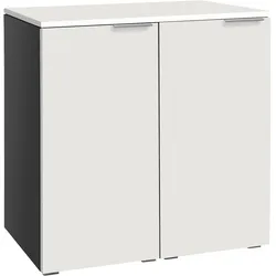 Hasena Accessoires Portina Kommode Holzwerkstoff 90x50x86 cm - teilmontiert - Weiß/Anthrazit