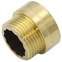 GENERAL FITTINGS Hahnverlängerung 1'x15mm Messing Gewindeverlängerung Rohrverlängerung
