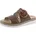 Damen Slipper D0Q51 Frauen Slip On lose Einlage Mokassins Halbschuhe Slip-ons Slides Schlupfschuhe schluepfschuhe Loafer braun 24 41 EU