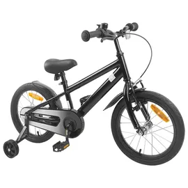 vidaXL Kinderfahrrad 16 Zoll schwarz