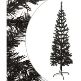 vidaXL Schlanker Weihnachtsbaum Schwarz 120 cm