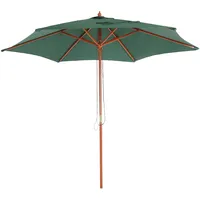 Mendler Sonnenschirm Florida, Gartenschirm Marktschirm, Ø 3m Polyester/Holz ~