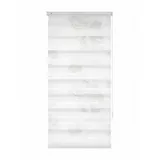 GARESA Doppelrollo Blume 60 x 150 cm grau