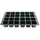 Siena Garden Topfplatte 335 x 220 x 50 mm mit 24 Töpfen aus Kunststoff Ø 4,5 cm
