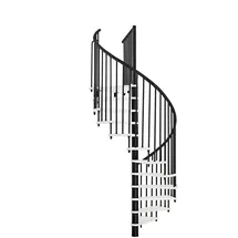 Minka Spindeltreppe Spiral Effect 38 305,5 cm Aluminium/Holz/Metall