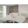 altdecor Ecksofa Cord mit Schlaffunktion 2-Sitzer Beige