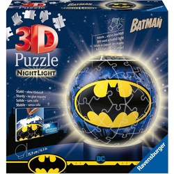 Ravensburger Puzzleball Nachtlicht Batman, 72 Puzzleteile, mit Leuchtsockel inkl. LEDs; FSC® - schützt Wald - weltweit bunt