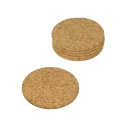 Metaltex Glasuntersetzer aus Kork, 6-teilig 569832 010 , Durchmesser: 9 cm