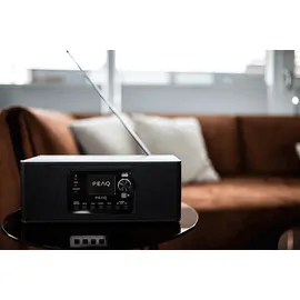 PEAQ PDR 370 BT-B Internetradio, DAB+ Radiotuner, FM Tuner, Internet-Radio, DAB+, FM, Internet Radio, DAB, Bluetooth, Schwarz