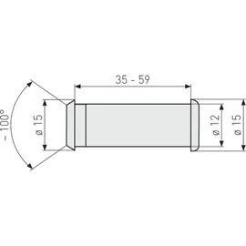 ABUS 2160 N Türspion 100° Weitwinkeloptik
