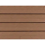 Outgarden Terrassenplatte WPC-Terrassenfliese Braun geriffelt, WPC 60x30, Braun braun rechteckig | 30 cm x 60 cm